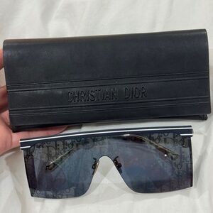 Blue Dior Oblique Mask Sunglasses